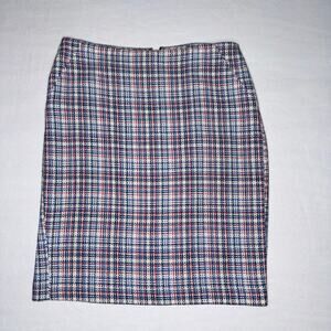 Plaid Blue Orange Tommy Tube Skirt